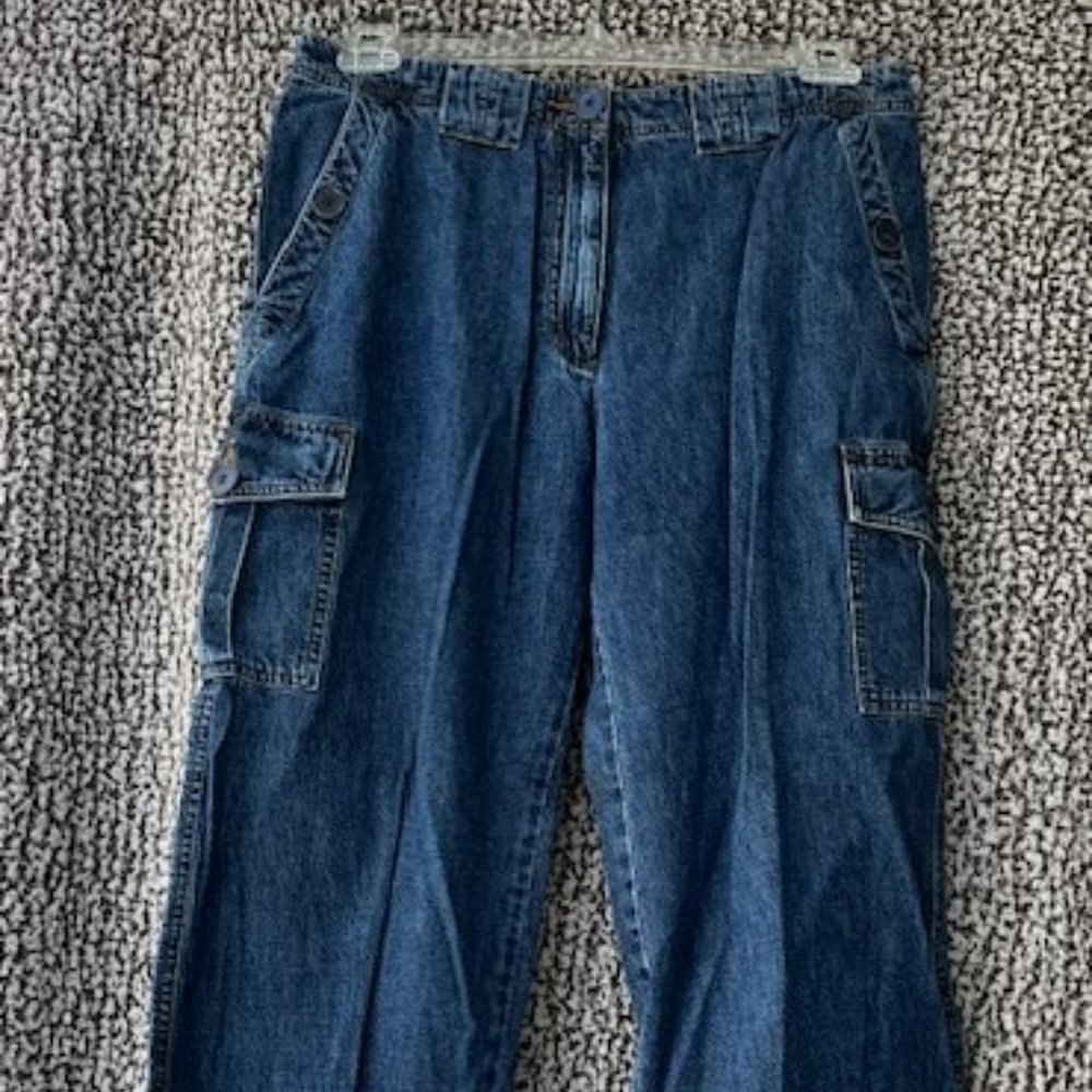 JONES NEW YORK Dark Denim Cropped Jeans